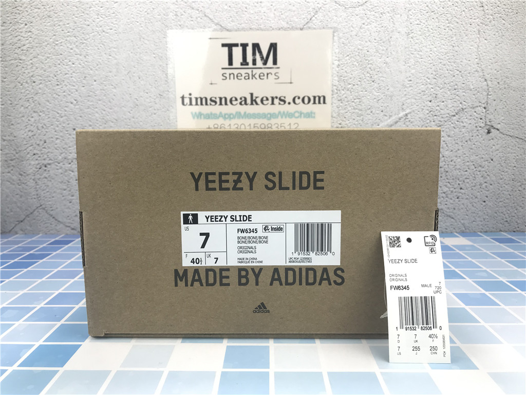 Free Shipping Yeezy Slides Bone FW6345